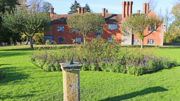 Autumn in the gardens at Baddesley Clinton, Warwickshire